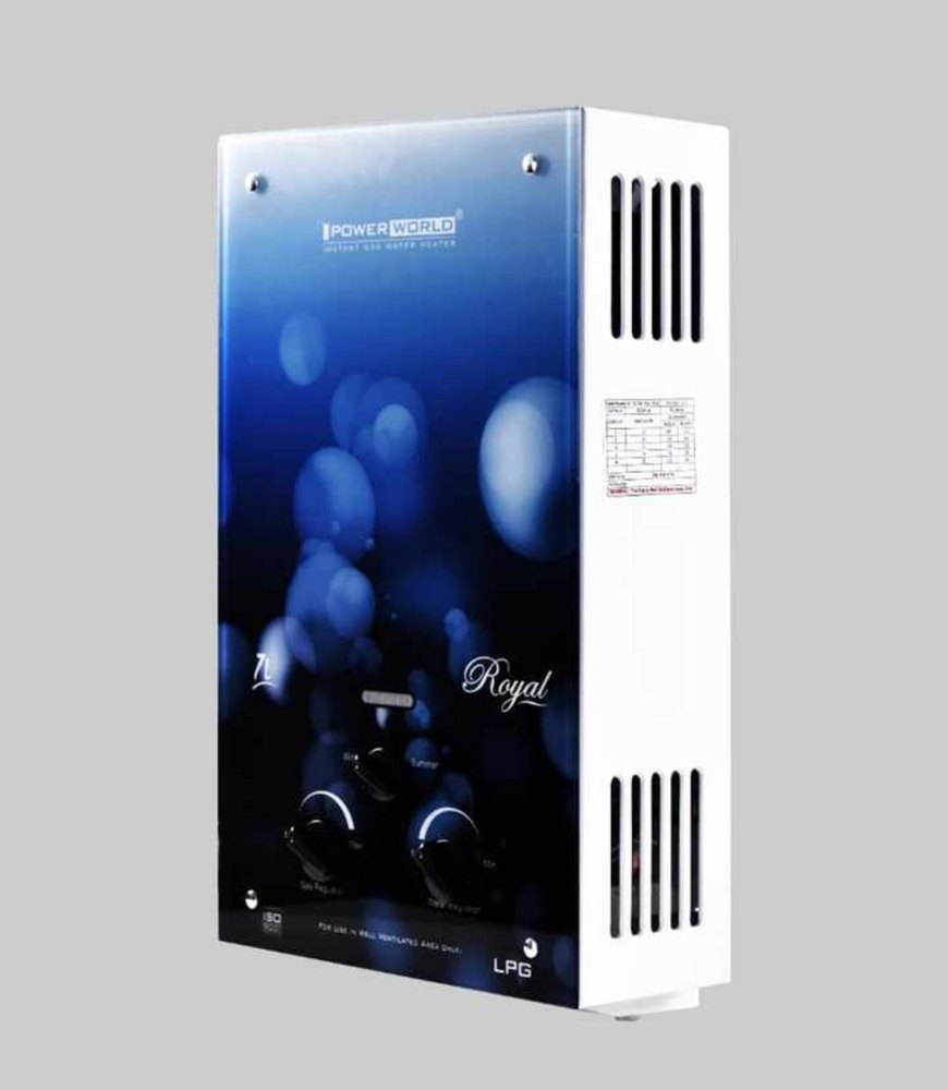 Instant Capacity(Litre): 6 Ltr POWER WORLD ROYAL GAS GIZER, Blue