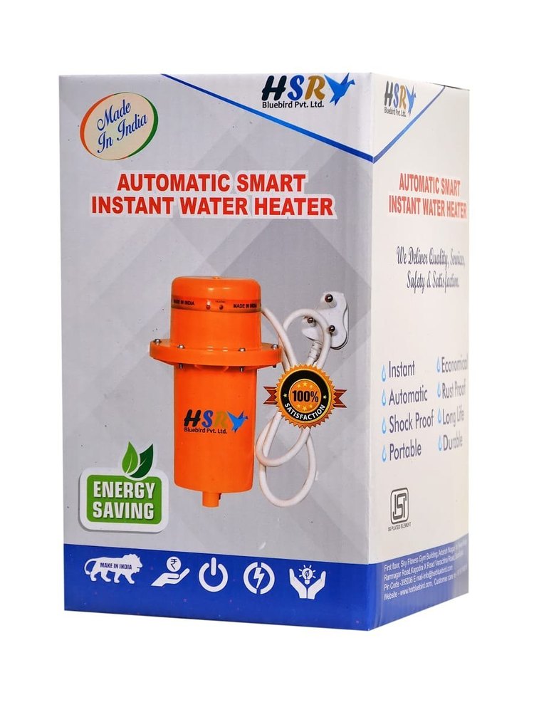 Capacity(Litre): 50 L Automatic Smart Instant Water Heater, 5 Star, Orange