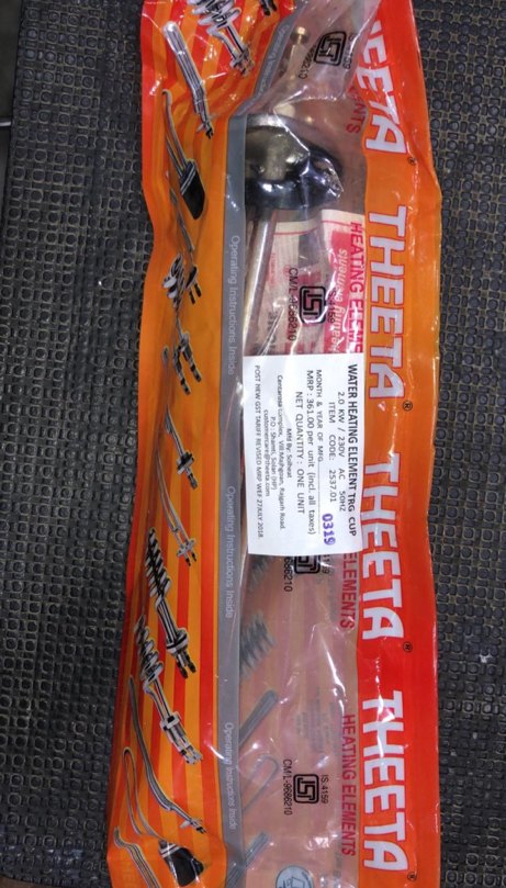 Theeta Geyser Heating Element, For Geysers