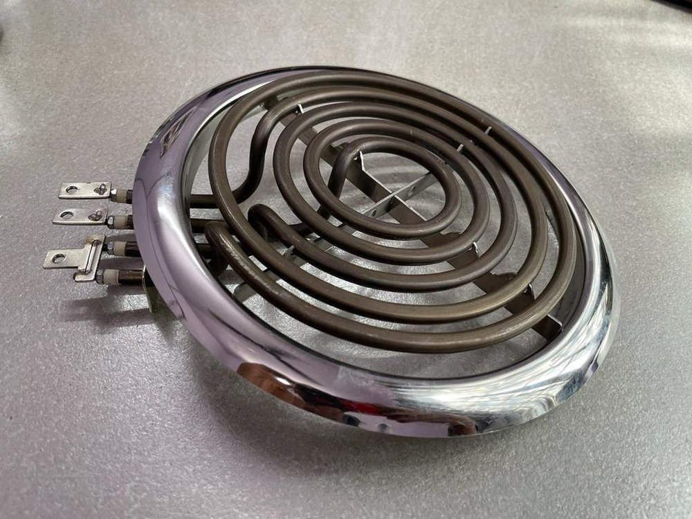 Electric Chrome Finish Stainless Steel Hot Plate G Coil, Capacity: 2 kW, Size: 6.5 Inch