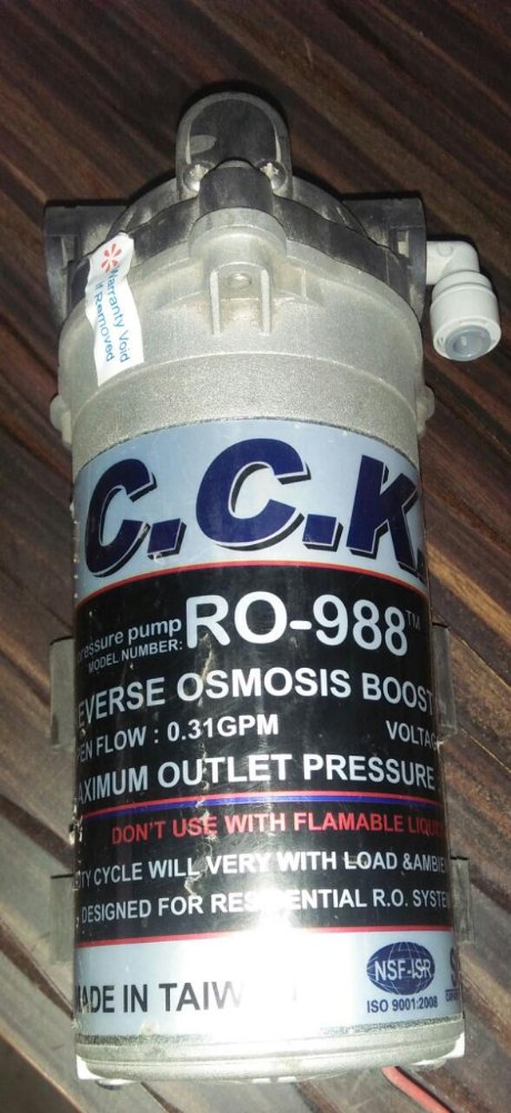 24V 100GPD CCK Pump, For DOMESTIC, Model Name/Number: RO-988