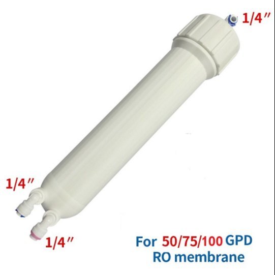100 LPH KRPLUS Membrane Housing Food Grade Material Double O Ring White, For RO, Size/Dimension: 12 Inch