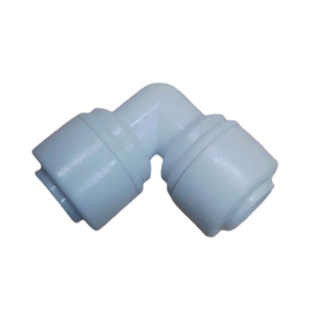 White Plastic RO Elbow Connector