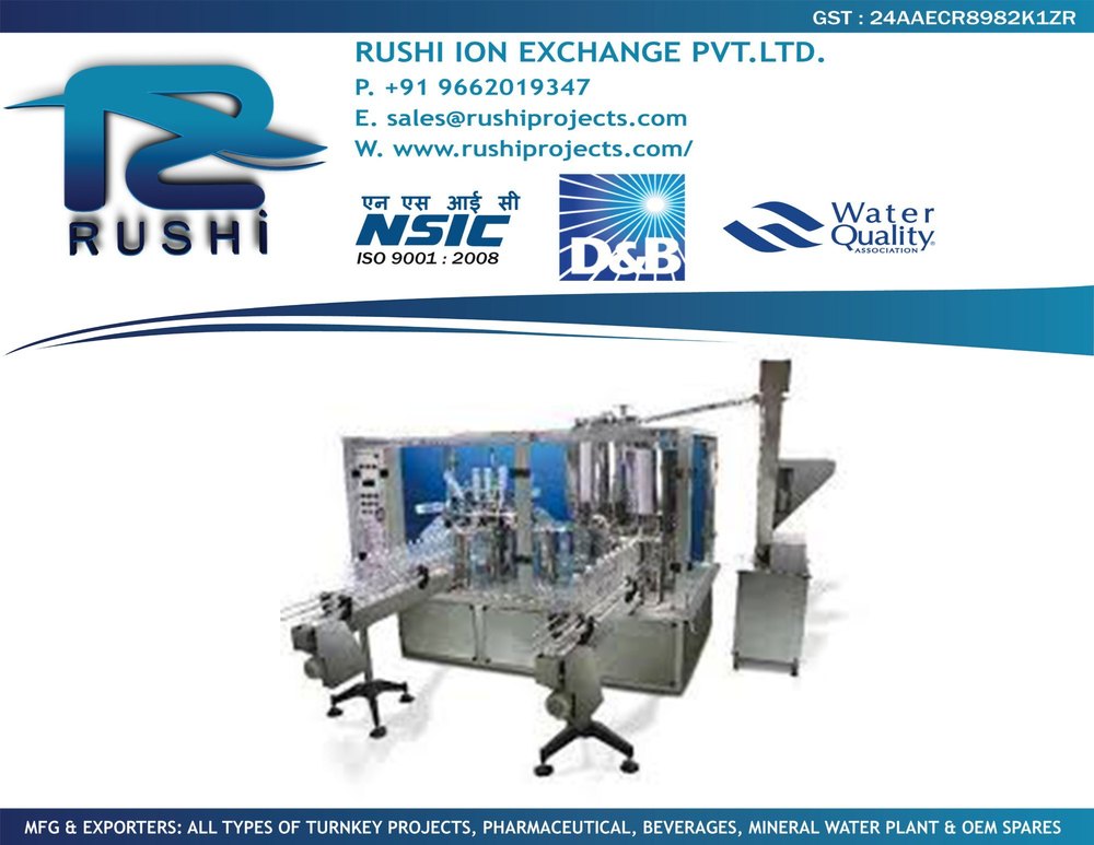 RO mineral water bottling plant and machinery