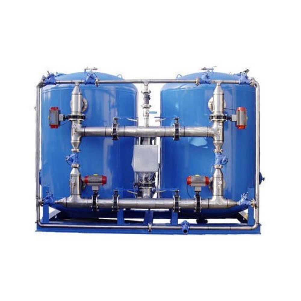 Blue Industrial Water Softener