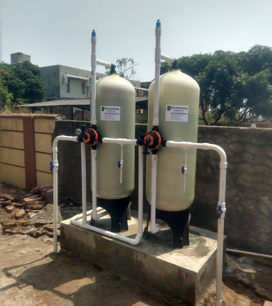 Water Pressure Sand Filter Plant, Vessel Height: 900mm, 350mm
