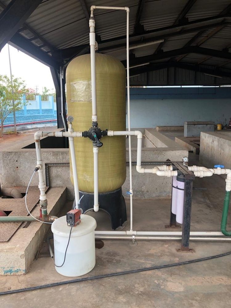 10000 LPH Sand Filter Plant, Vessel Height: 1800 mm, 400 mm