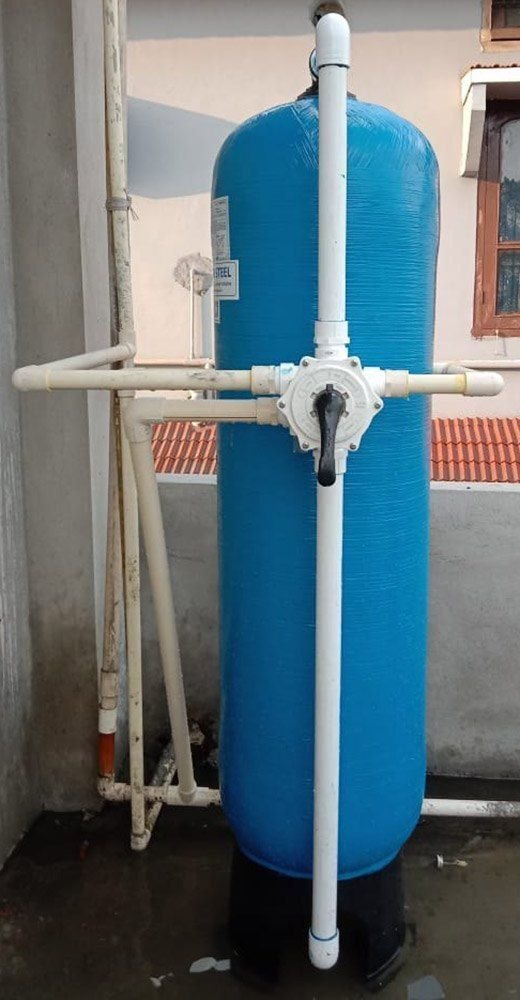 Stainless Steel Silver Sand Filter For Ro Plant, 200mm, Flow Rate: 4000M3hr