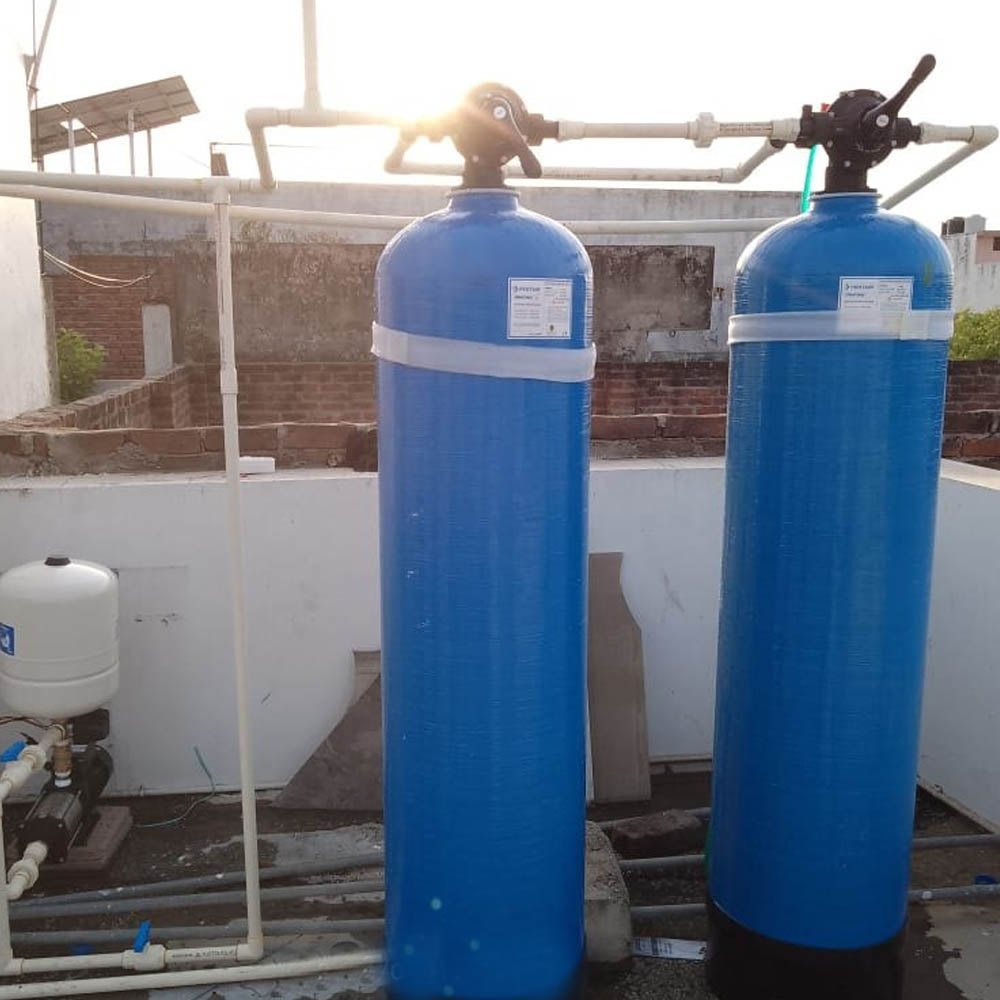Fiberglass Commercial Softener Sand Filter Plant, For Commerical, Capacity: 185 L