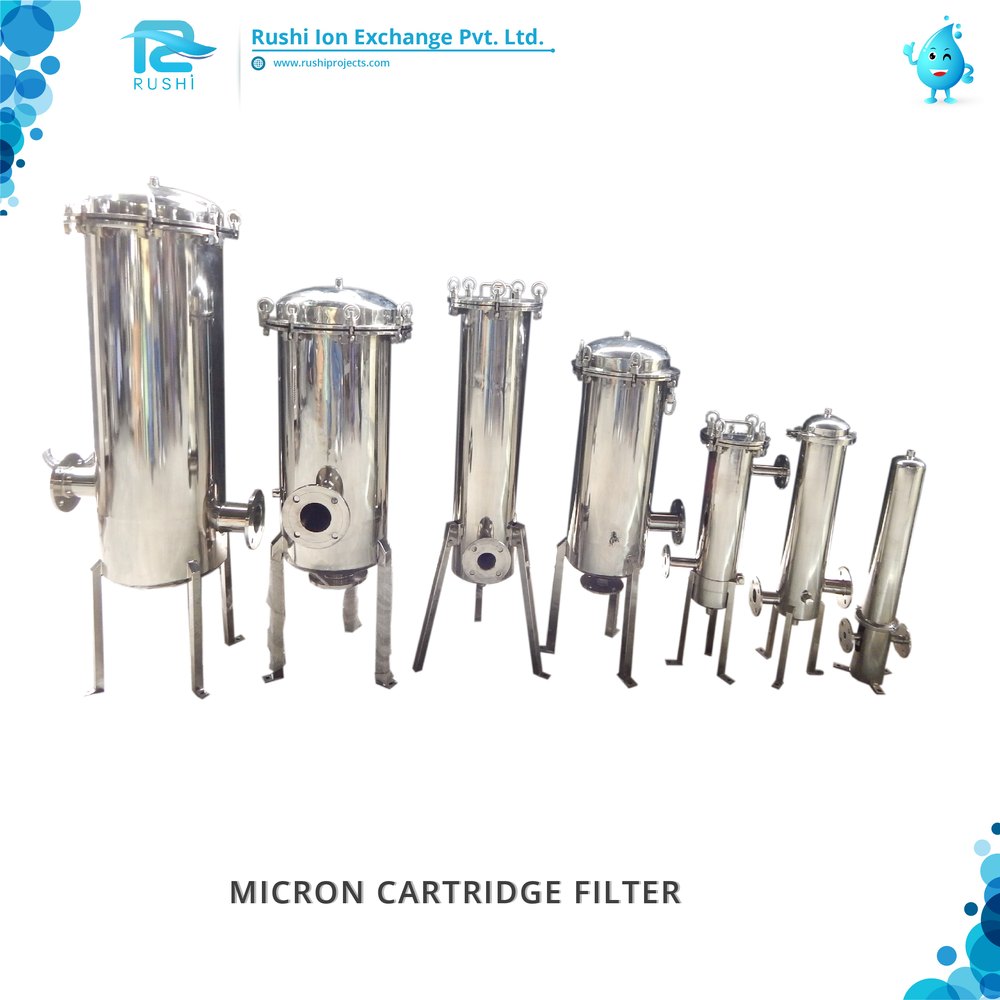 Industrial Micron Cartridge Housing, Length: 10 inch