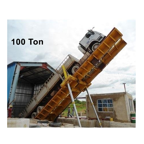 Yellow Hydraulic Heavy Truck Tippler