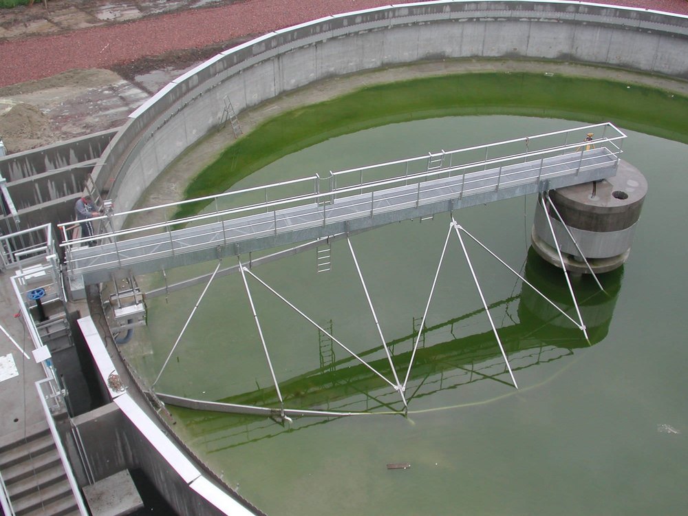 Treatment Capacity: 2500 m3/hr Lamella Clarifier Bridge, Pharmaceutical Industry