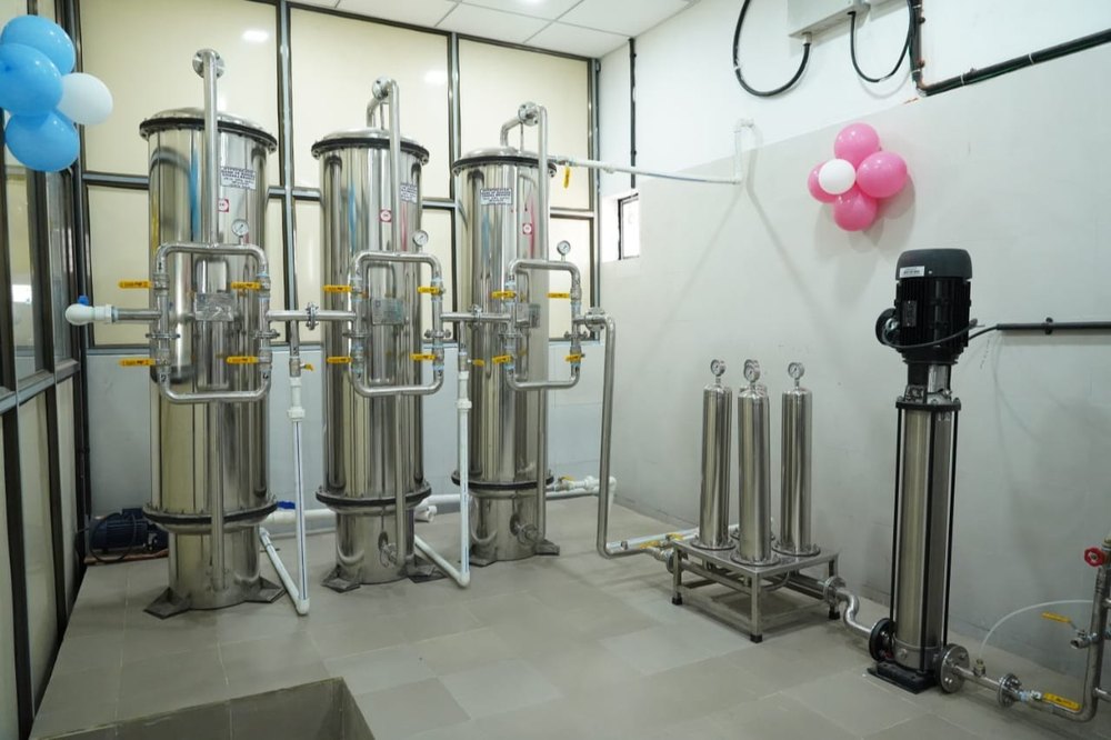 500 LPH Industrial RO Water Plant Machine, Stainless Steel