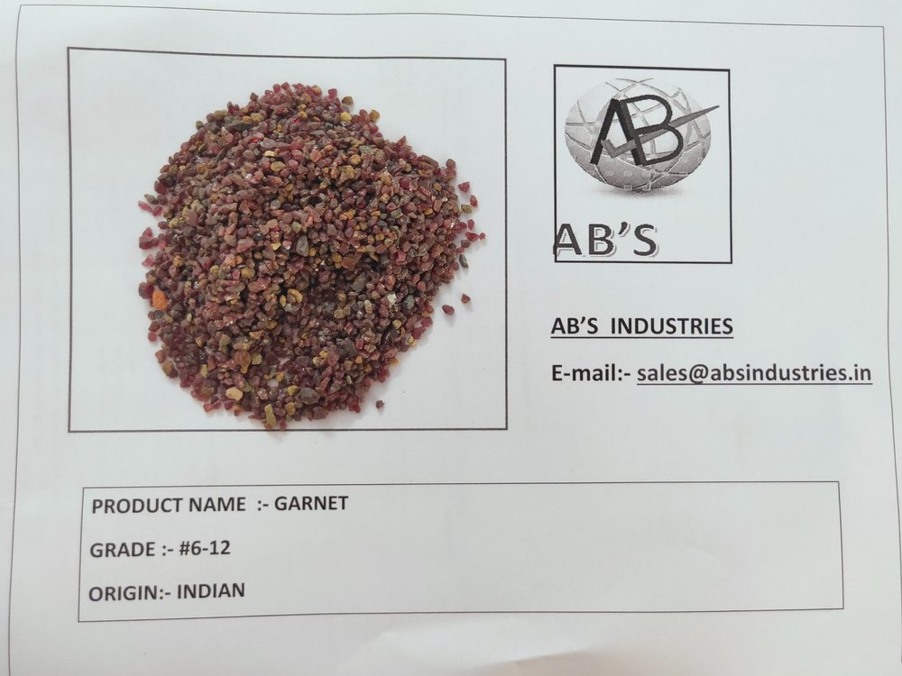 GARNET SAND (MESH 6-12), 1 Metric Tonne Container