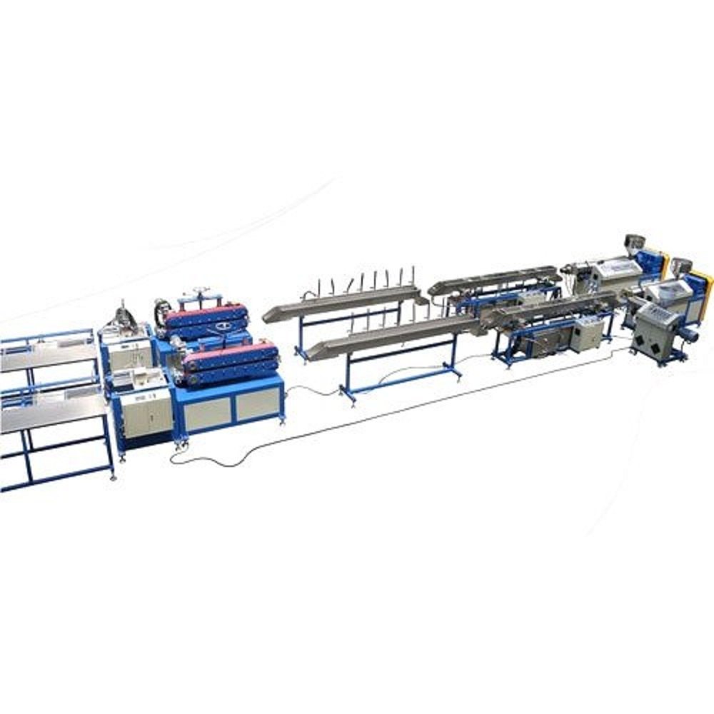 Automatic Twin Screw Pvc Dual Pipe Machine, Capacity: 500 kg/hour
