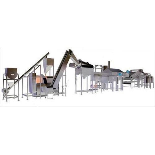Stainless Steel Fully Automatic Potato Chips Plant, For Industrial