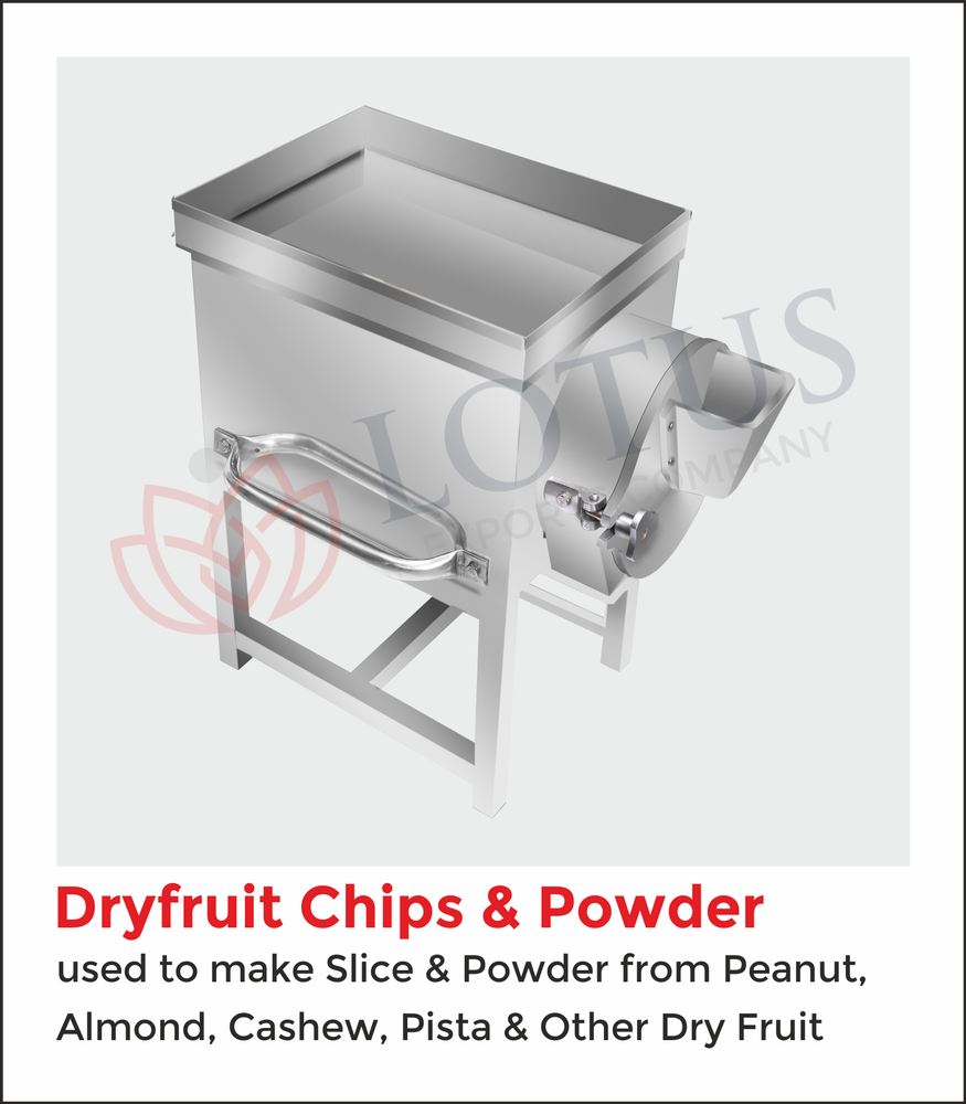 Automatic Dry Fruit Chips And Powder Making Machine
