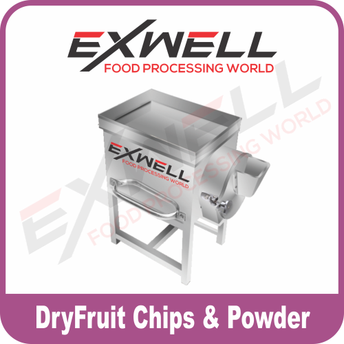Semi-Automatic Dry Fruit Chips And Powder Machine, For Commercial, Capacity: 28-30KG/HR