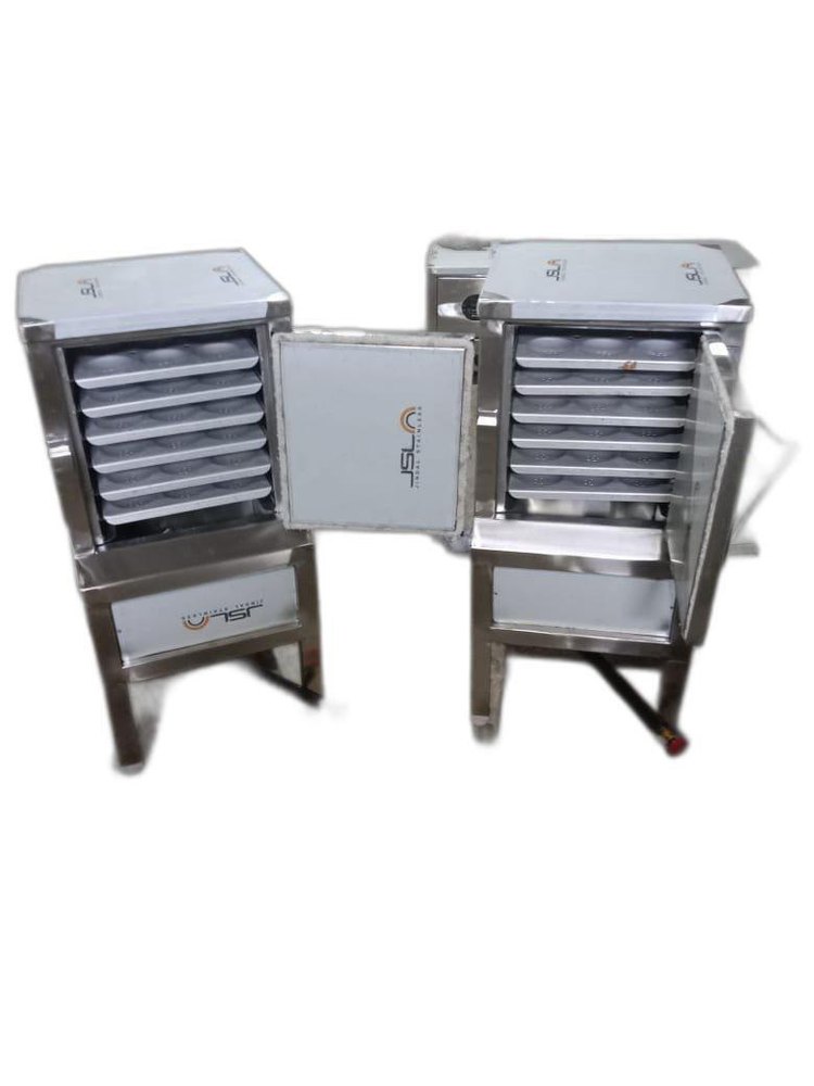Stainless Steel Idli Maker Machine, For Restaurant, Capacity: 200-400 Pieces Per 15 Minute