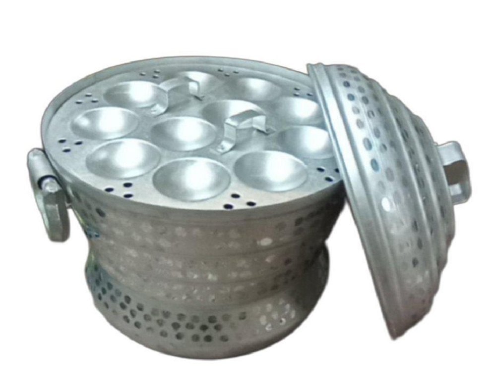 Kalpana Steel Semi-Automatic 10 inch Aluminium Idli Maker, For Home, 20W