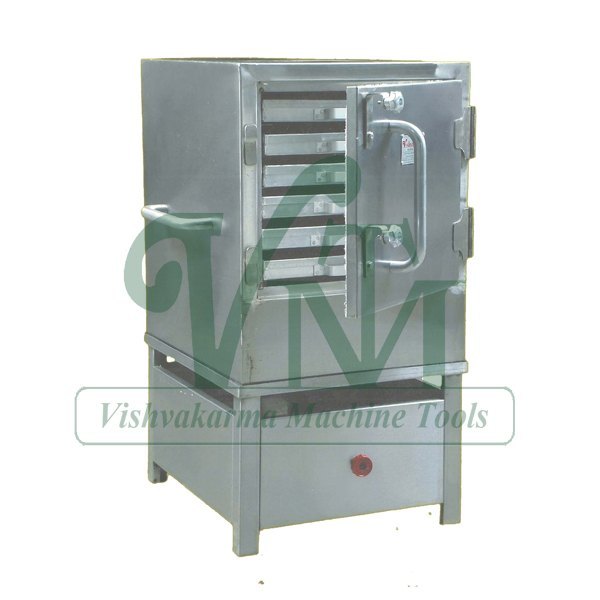 Semi-Automatic Stainless Steel Idli Maker, For Hotel, Capacity: 12-50 KG