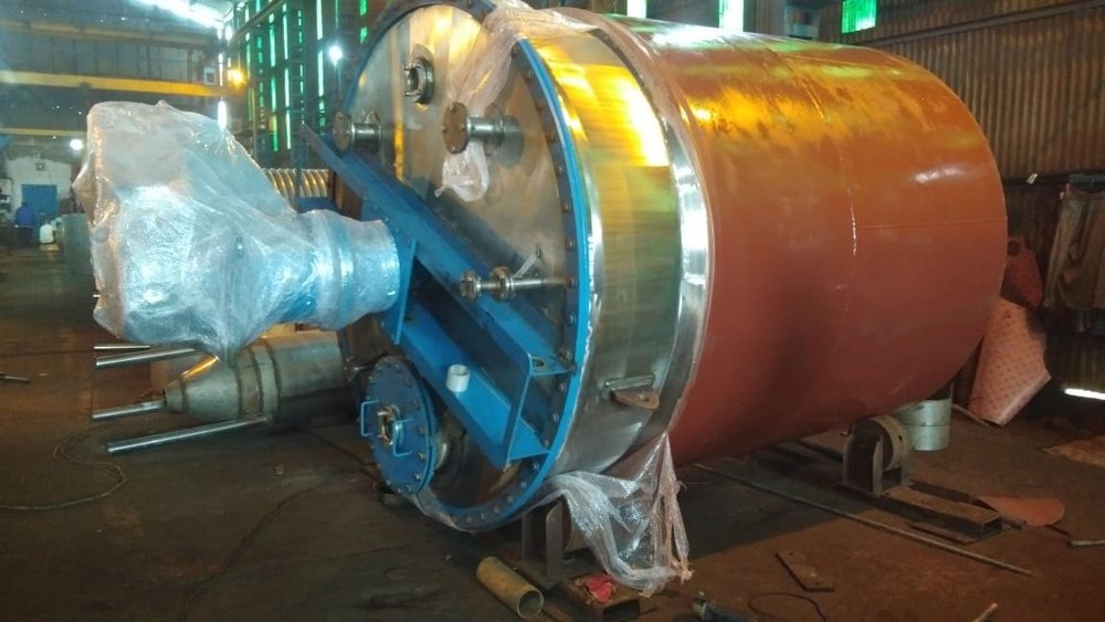 Manual Mild Steel Industrial Chemical Mixer, Capacity: 500-1000 L