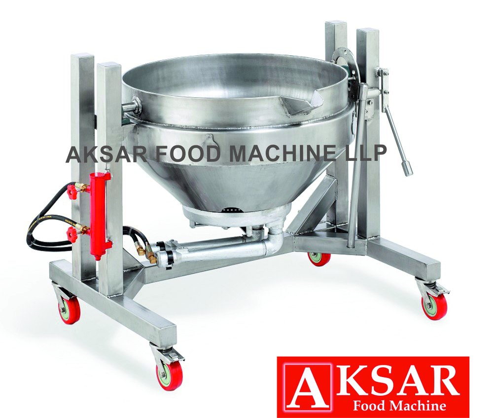 SS Automatic Frying Kadai, Capacity: 80 Kg Per Hour