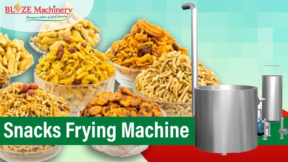 Snack Frying Machine, 3hp Motor Oil Pump 3000rpm