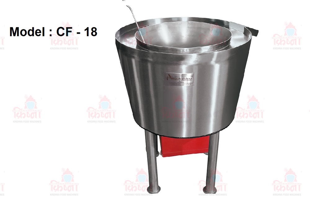 Circular Direct Heat Fryer Machine, Capacity: 55 - 60 Kg. Per Hour