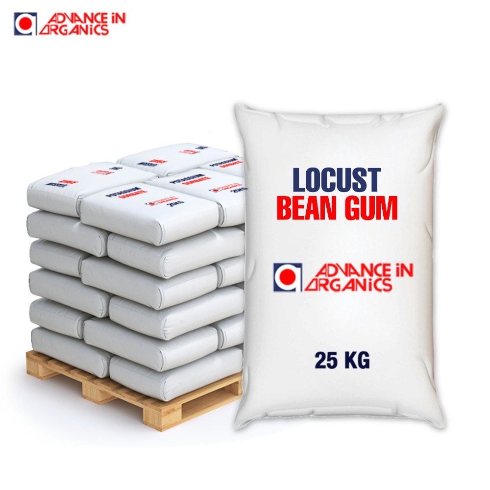 Advance Inorganics Locust Bean Gum Powder, Packaging Type: Plastic Bag, Packaging Size: 25kg