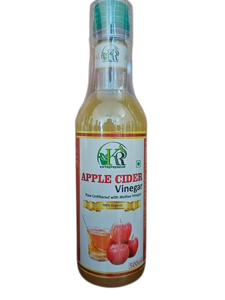 KR Entrepreneur apple cider vinegar juice 500ml, For Home, Bottles
