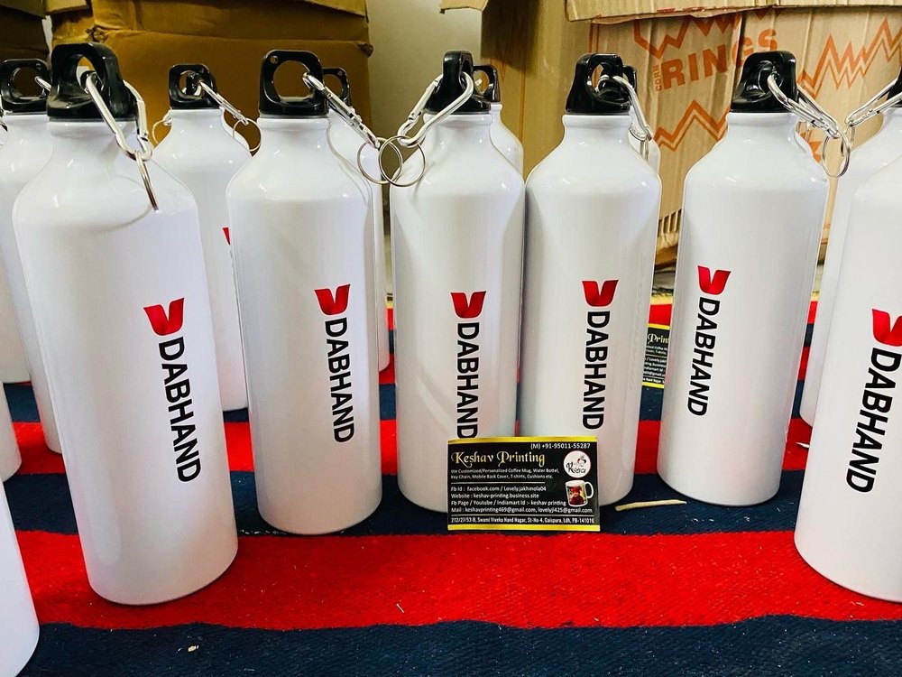 Aluminium Plastic Water Bottle, 750 mL