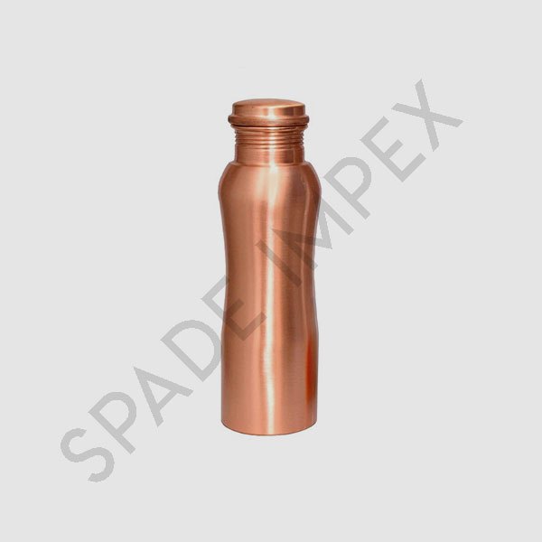 Standard Polished Plain Copper Water Bottle