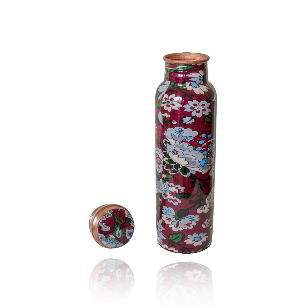 Sahi Hai Flower Meena Print Copper Bottle