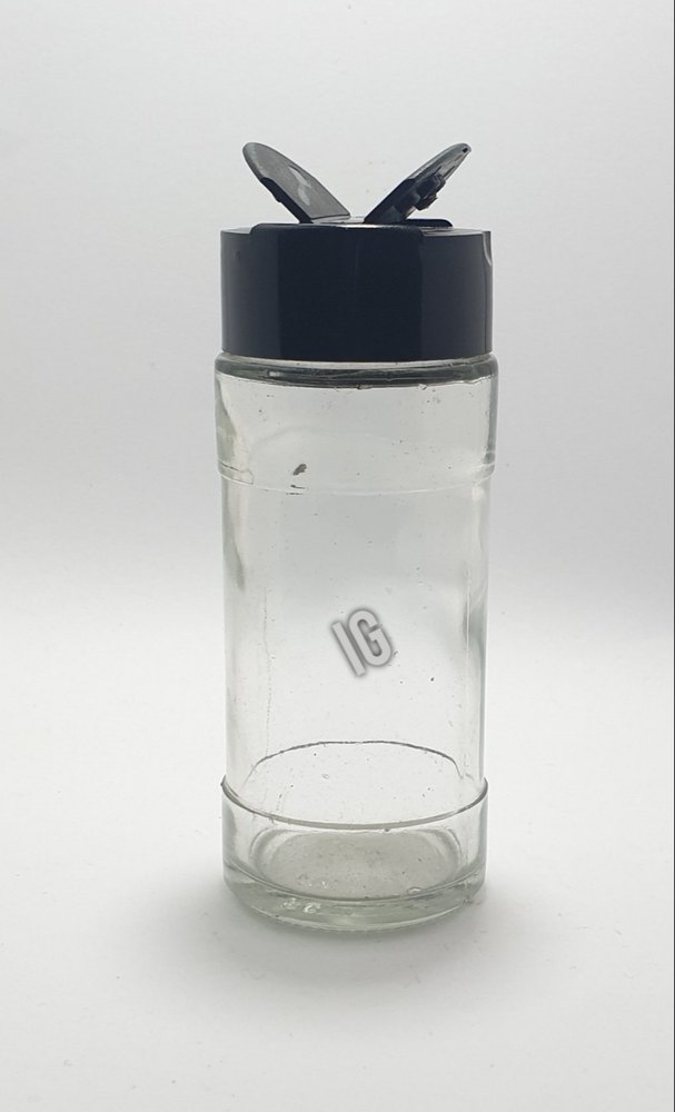 Transparent 115ml Round Spice Glass Jar