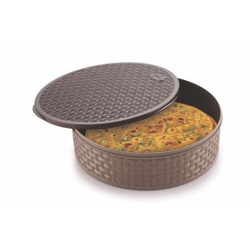 Nakoda Multicolor Nebula Roti Papad Khakhara Storage Plastic Box, Size: 9 X 2.7 Inch