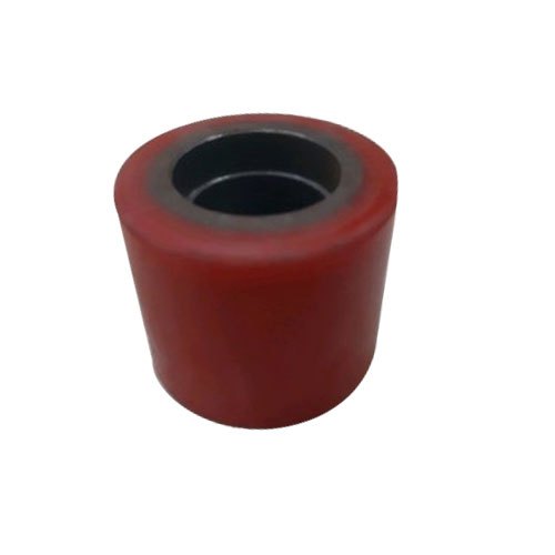Red Polyurethane Pallet Truck Roller Wheel, Size: 80*70 Mm