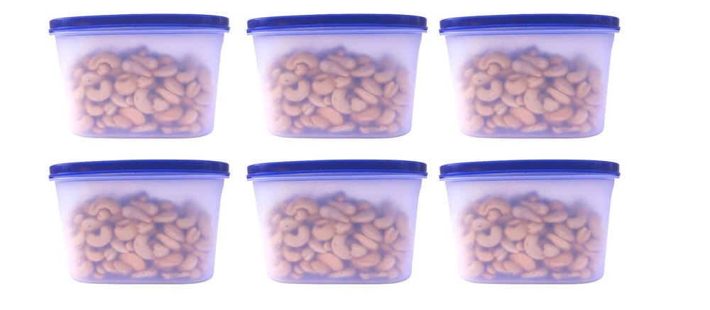 Transparent Plain Oval Shape Food Container 1000 Ml, Packaging Type: Box, 18x9x12 Cm