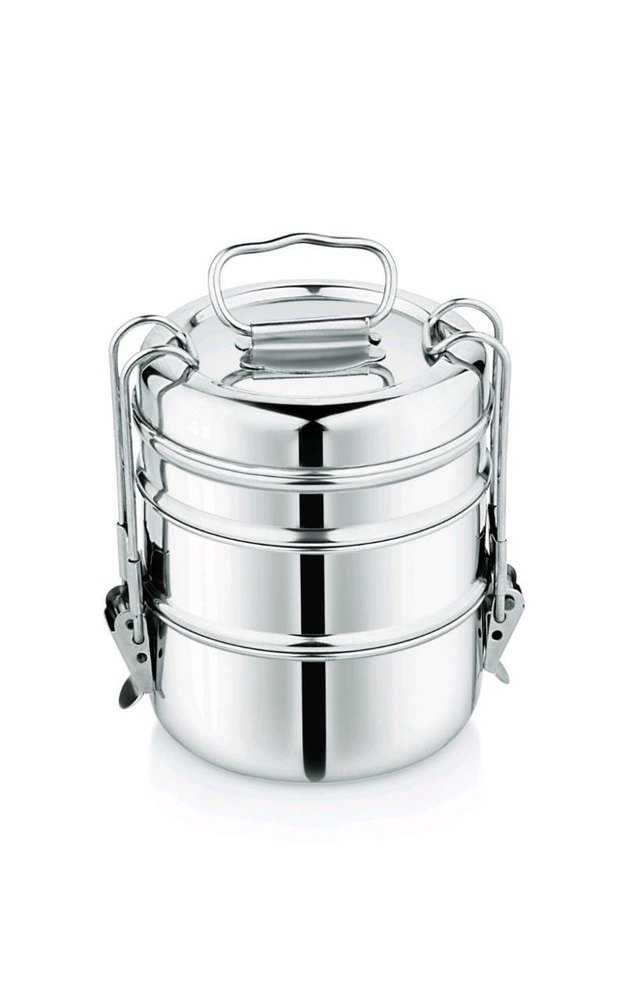 Stainless Steel Clip Tiffin, For Office