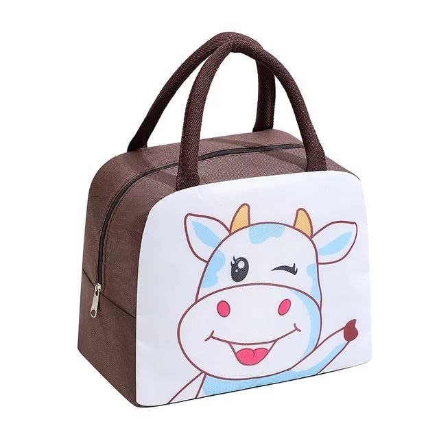 Lunch Bag Thermal Insulation Useful Durable Oxford Cartoon Lunch Bag Picnic Bag Small Travel Bag