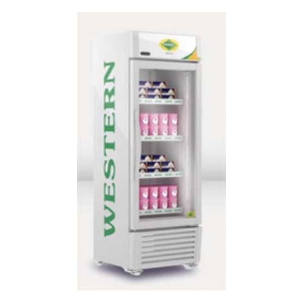 western Vertical Glass Door Freezer, Number of Basket: 4, Refrigerant Used: R134a Or Hc