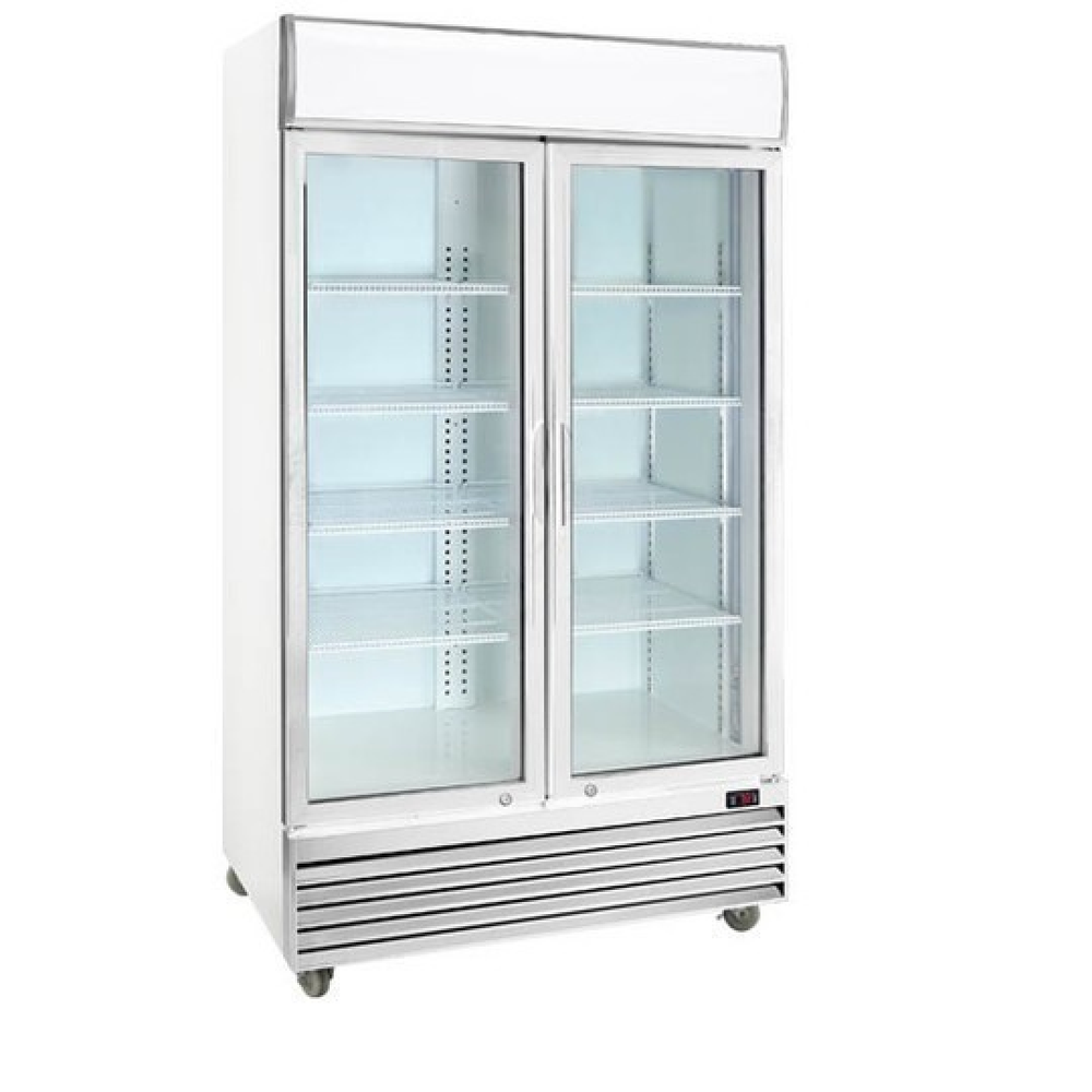 Stainless Steel Vertical Glass Door Refrigeration System