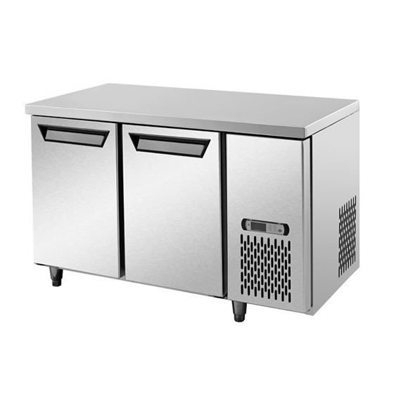 Two Door Undercounter Refrigerator, Stainless Steel, 2