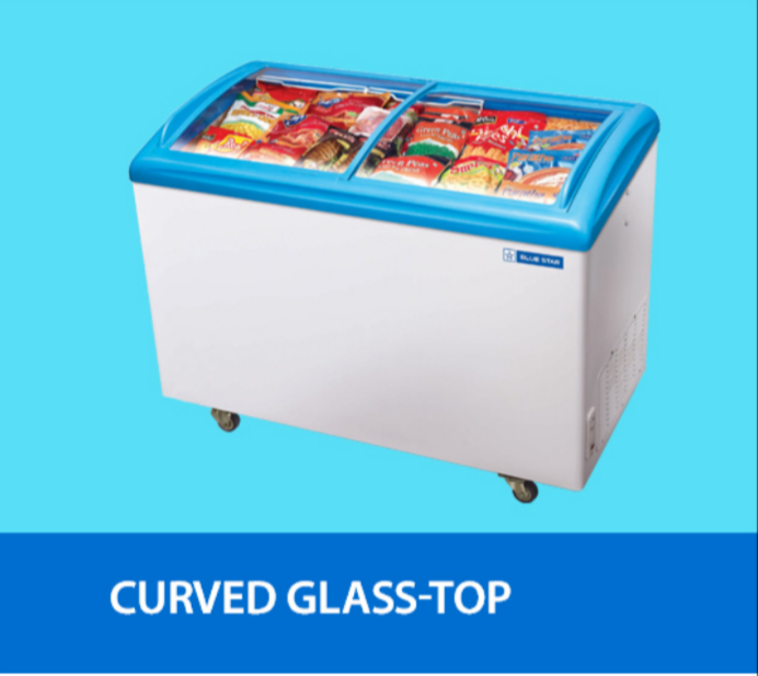 Small Curved Type Deep Freezer