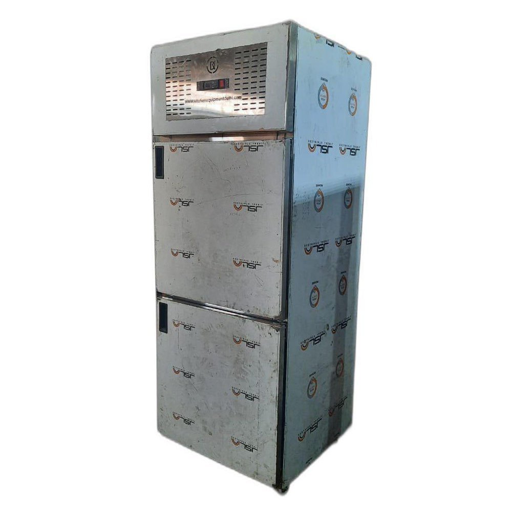 Silver Two Door Vertical Freezer, 2