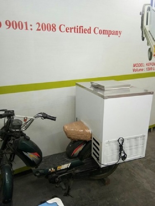 Push Kart Freezer, Capacity: 100 L