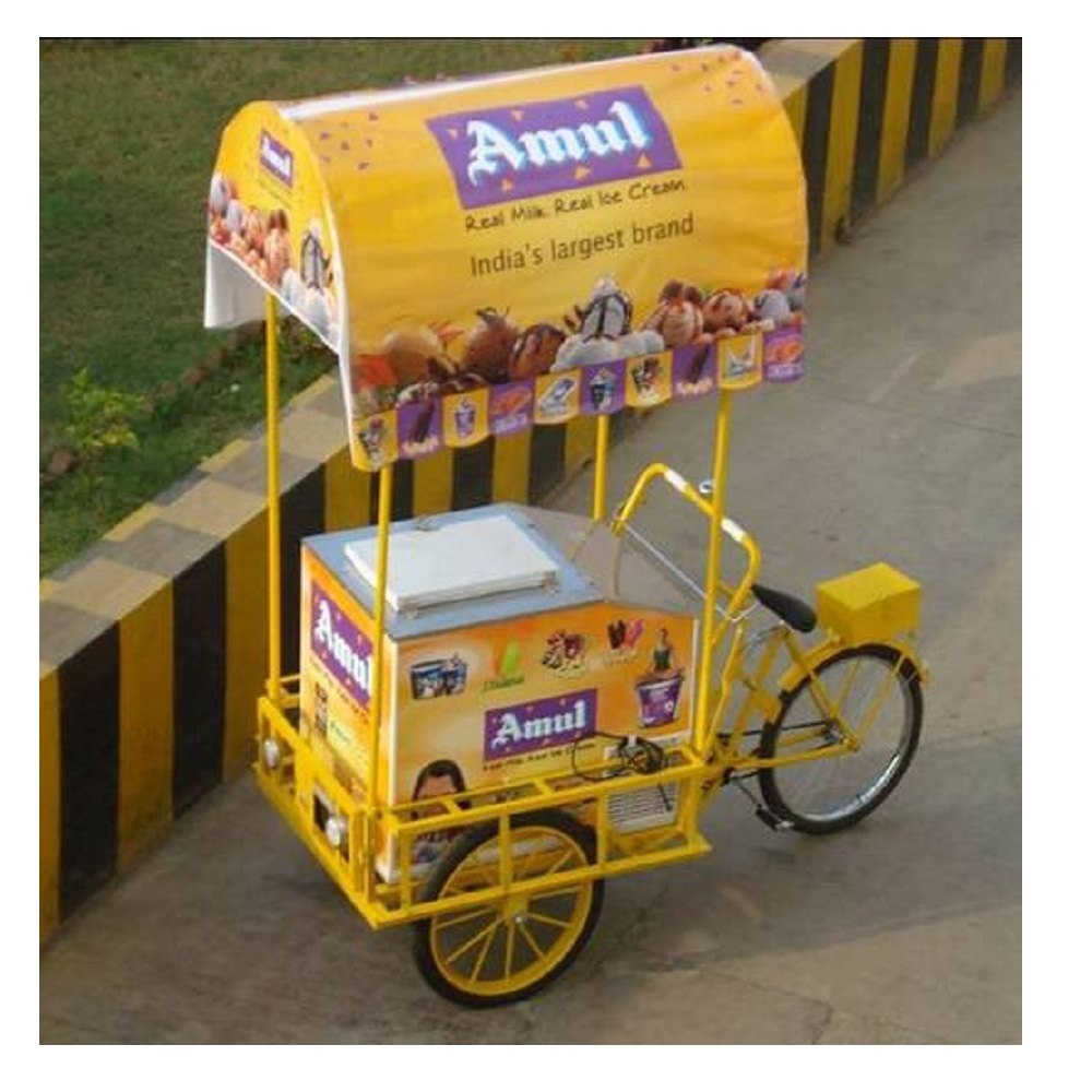 WHFG200F FOW Western Ice Cream Tricycle, Size: 940 X 640 X 785 Mm