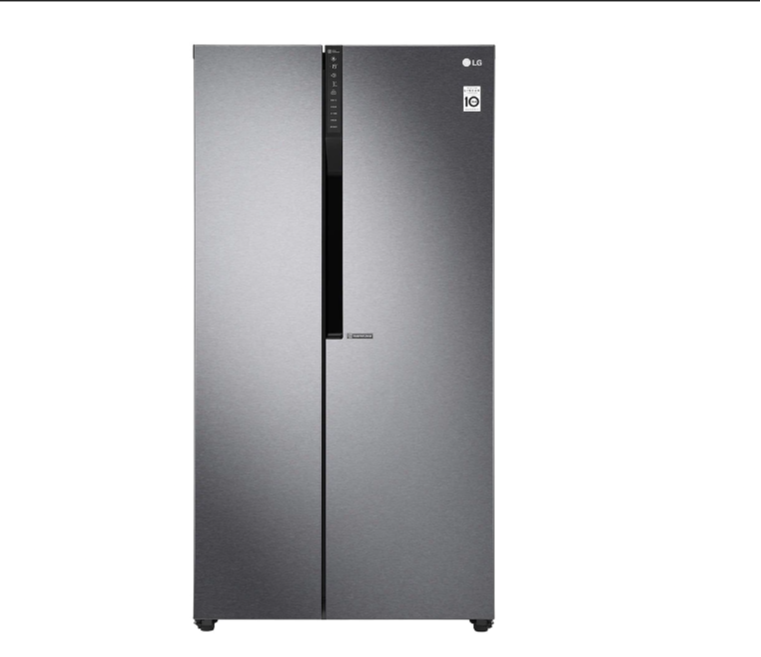 Gray LG 679 L Side by Side Refrigerator, Single Door