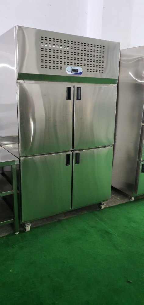 Silver Four Door Refrigerator