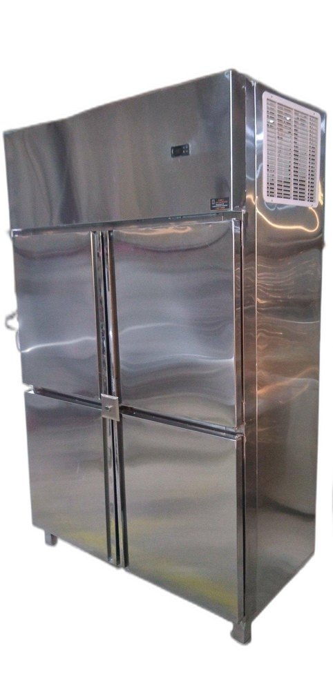 Silver SS Four Door Freezer